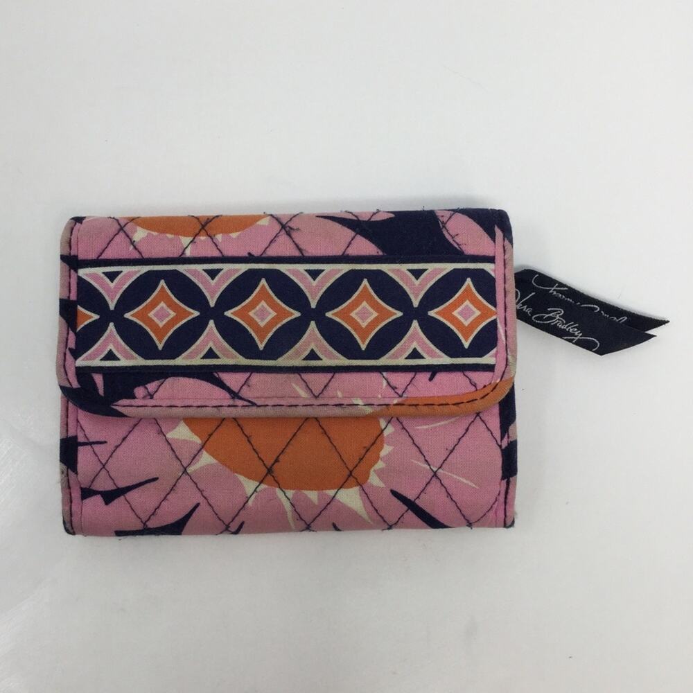 Vera Bradley foldable wallet, floral print